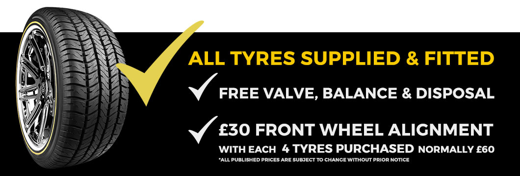 North London Tyres Supplied and Fitted at Highly Competitive Prices