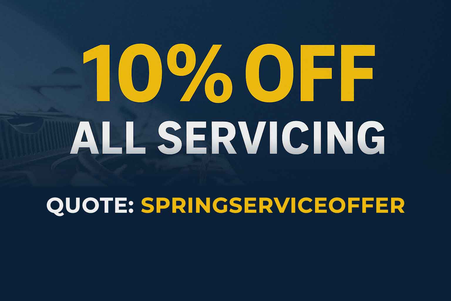 Garage Servicing Offers